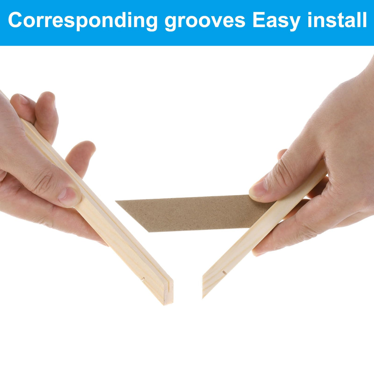 PATIKIL 18x24 inch Canvas Stretcher Bars, DIY Removable Wooden Splicing Canvas Frames Kit for Oil Paintings Poster Picture Photo, Arts Accessory, Paint by Numbers PATIKIL