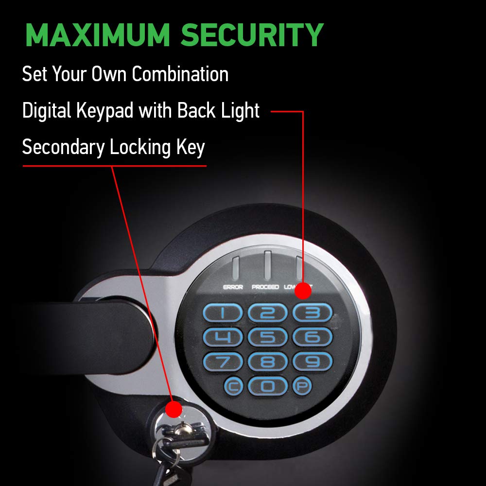 SentrySafe Waterproof and Fireproof Alloy Steel Digital Safe Box for Home with Code Button Keypad, 1.23 Cubic Feet, 17.8 x 16.3 x 19.3 Inches (exterior), SFW123GDC SentrySafe