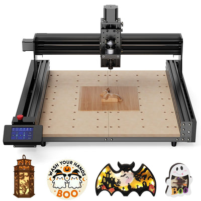 CNC Router Machine,TTC450 3-Axis Engraving All-Aluminum Milling Machine for Engraving, Cutting MDF, Acrylic, Solid Wood, Nylon, PCB, Carbon Fiberboard, Working Area 18.1 x 18.1 x 3.1In CNC Machine