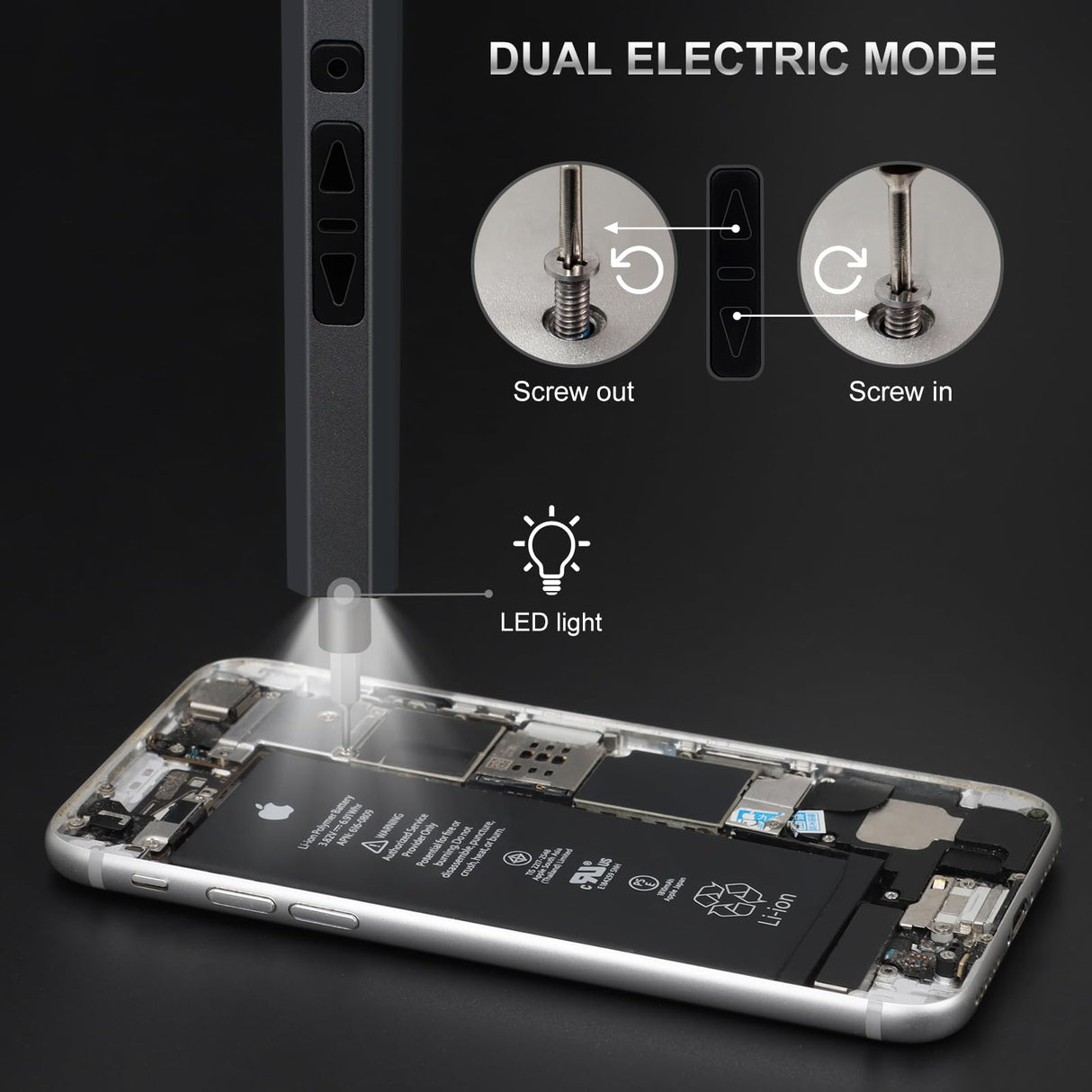 STREBITO Mini Electric Screwdriver, 144-Piece Electric Precision Screwdriver Set Small Power Screwdriver Cordless Rechargeable, Electronic Repair Tool Kit for PC, Computer, Laptop, Phone, RC Drone STREBITO