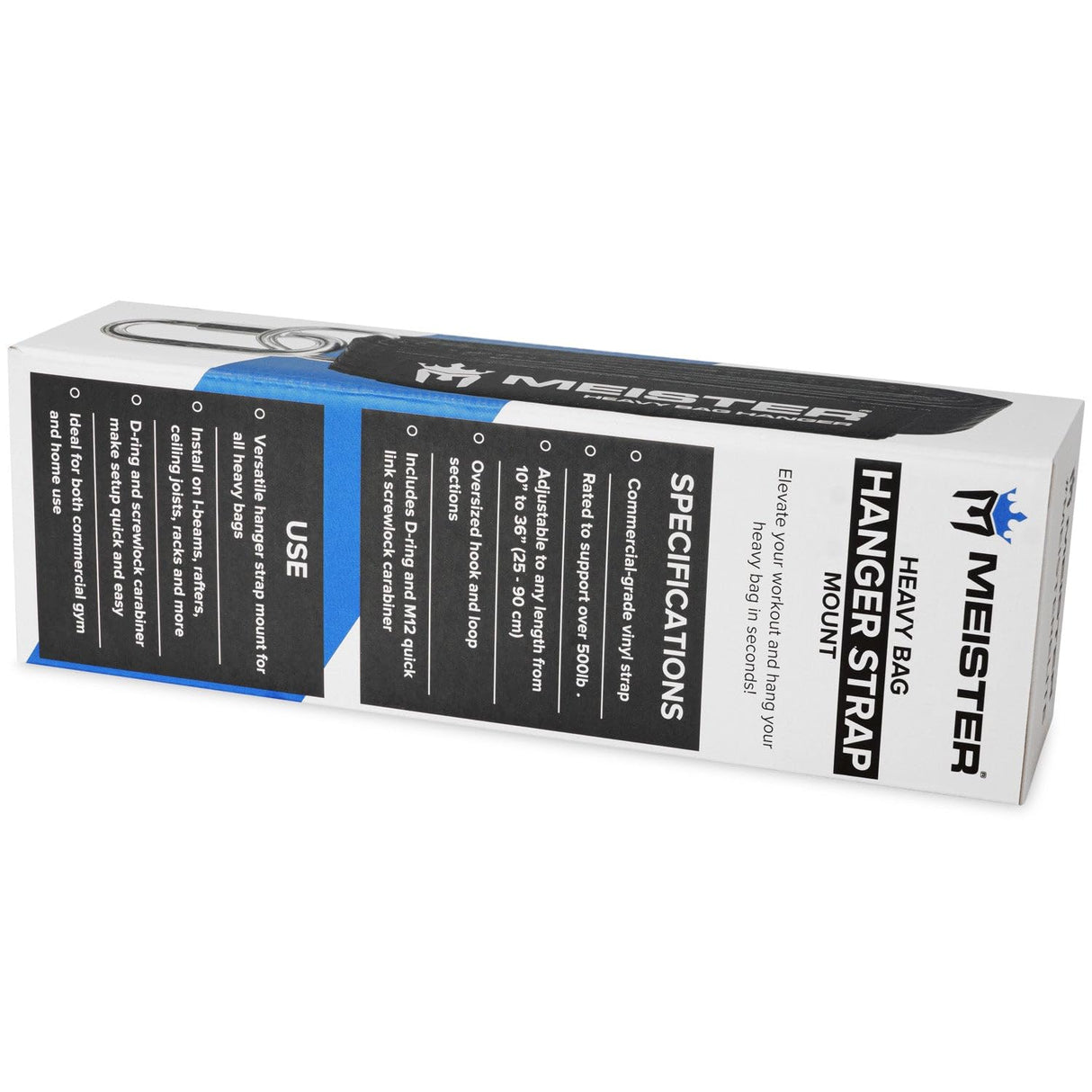 Meister Robust Bag Hanger Tension Strap Holder for Punch Bags Black 2 m Meister