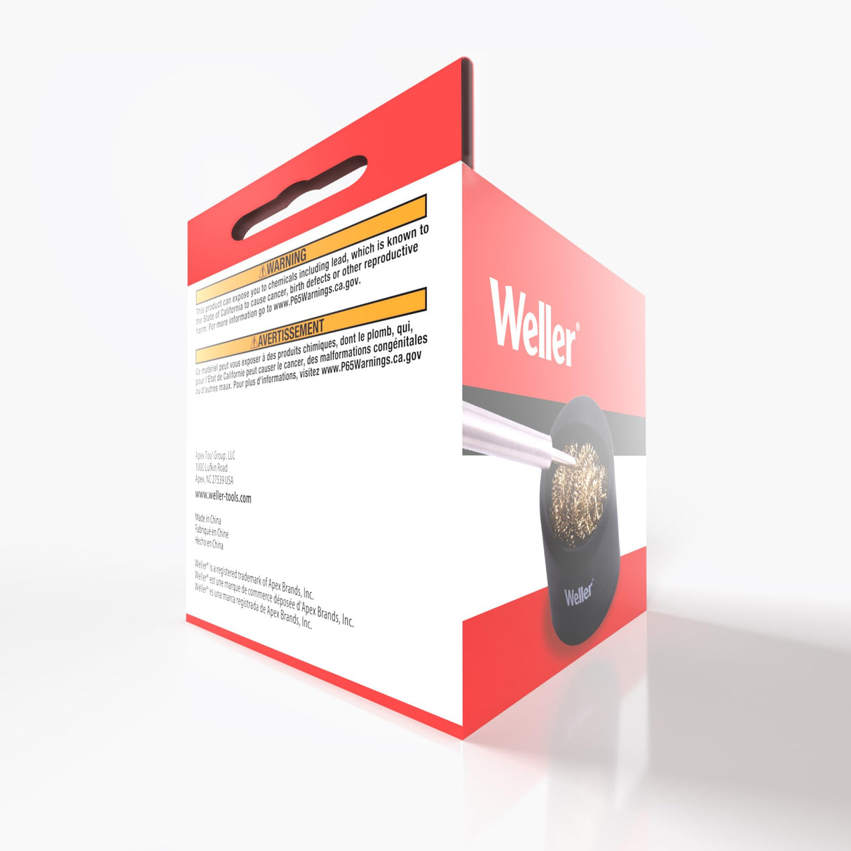 Weller Soldering Brass Sponge Tip Cleaner with Silicone Holder | WLACCBSH-02 Weller