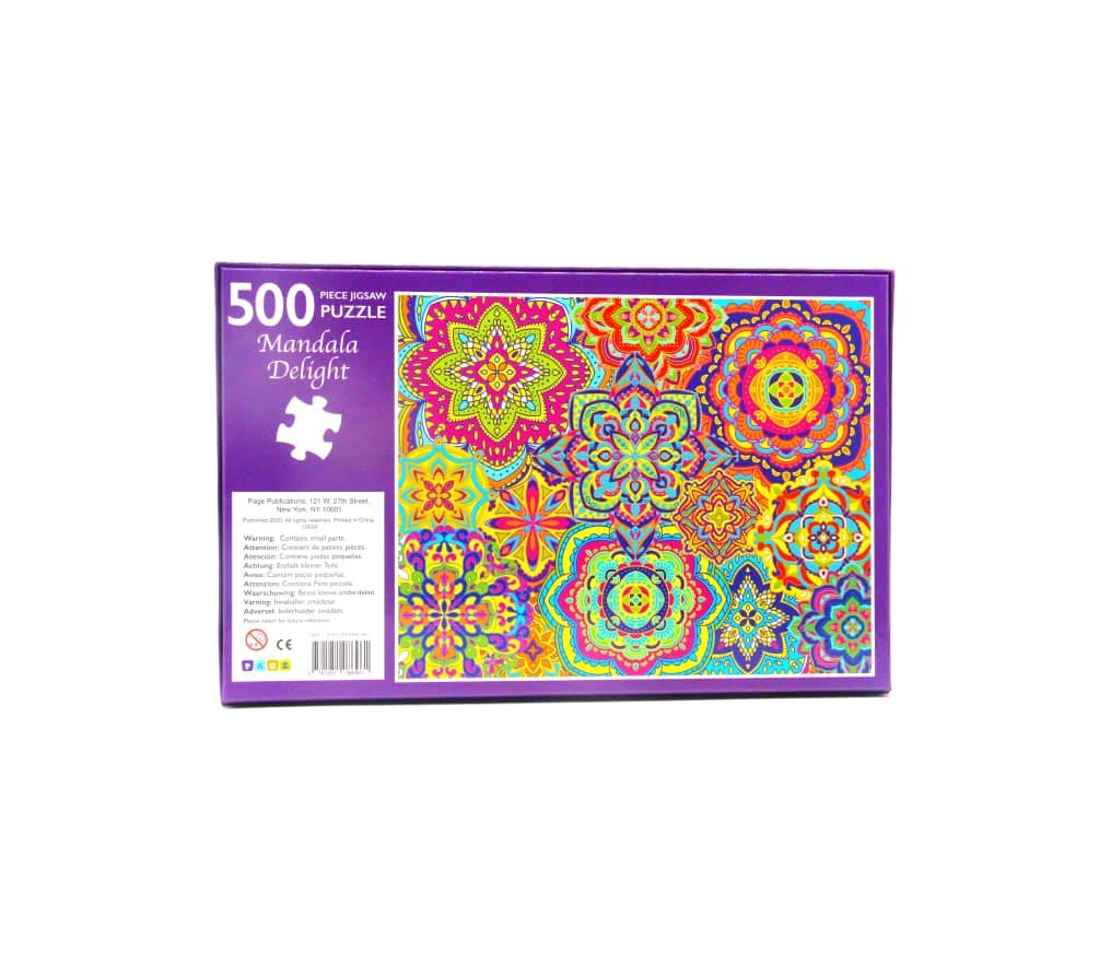 Page Publications Collection Jigsaw Puzzles for Adults 500 Piece | Mandala Puzzles | Puzzles for Kids & Teens, Fun Educational Games for Family Game Night PAGE PUBLICATIONS