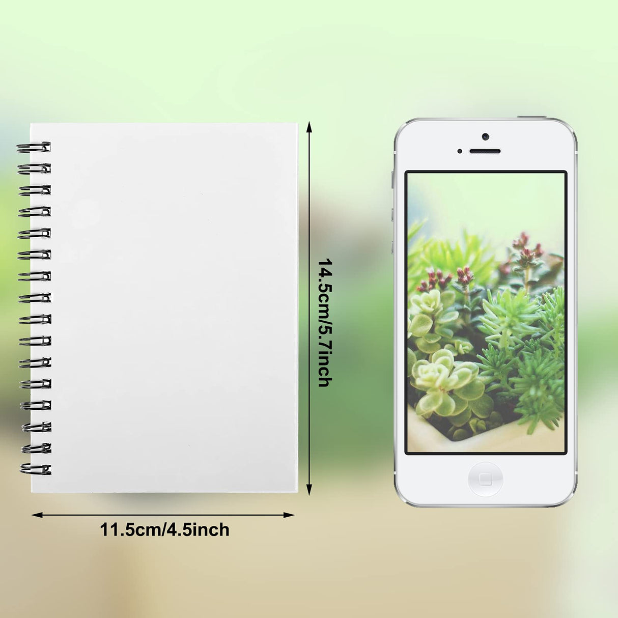 Zonon Sublimation Notebooks A5 Spiral Journal Blank Notebooks Hardcover DIY Notebooks Writing Paper Notebooks for Office Home Travel Supplies, 60 Pages(3 Pcs) Zonon