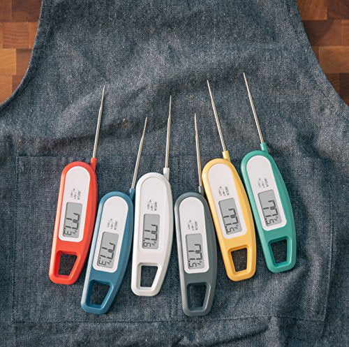 Lavatools Javelinยฎ Ultra-Fast 3-Second Digital Instant Read Meat Thermometer for Grill and Cooking, 2.75" Probe, Compact Foldable Design, Large Display, IP65 Water Resistant, NSF Certified โ Sesame