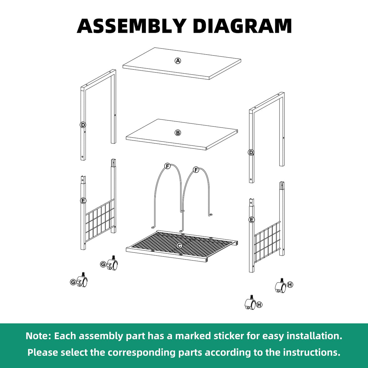 Kalrin Small Side Table, 3 Tier Moveable Small End Table, Record Player Stand with Records Shelf, Tall Nightstand for Bedroom, Living Room, Sofa, Office, Bathroom (Pure Black) Kalrin