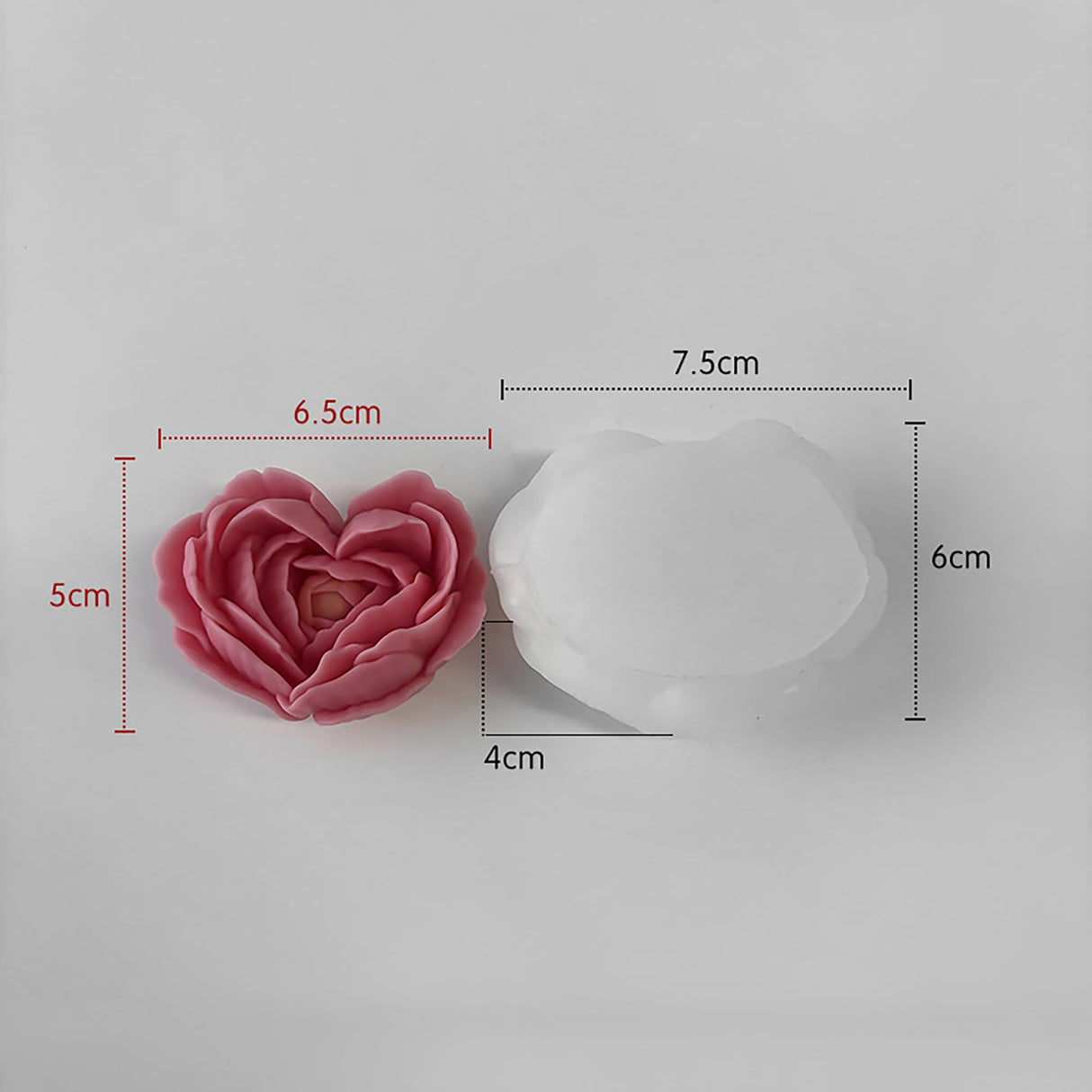 2 Pack Flower Mold 3D Flower Candle - Resin Casting Silicone Molds for Home Decor & Candle Making Wave Spiral Mold ESEENS