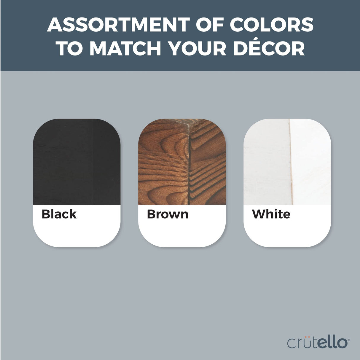 Crutello Rustic Towel Bar with Galvanized Backing for Bathrooms, 24x6 Inches - Wall Mounted Towel Rack White Wood & Black Metal Bar, Farmhouse Decor Crutello