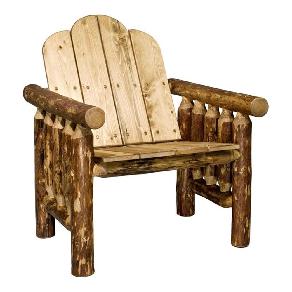Log Furniture - Deck Chair Montana Woodworks