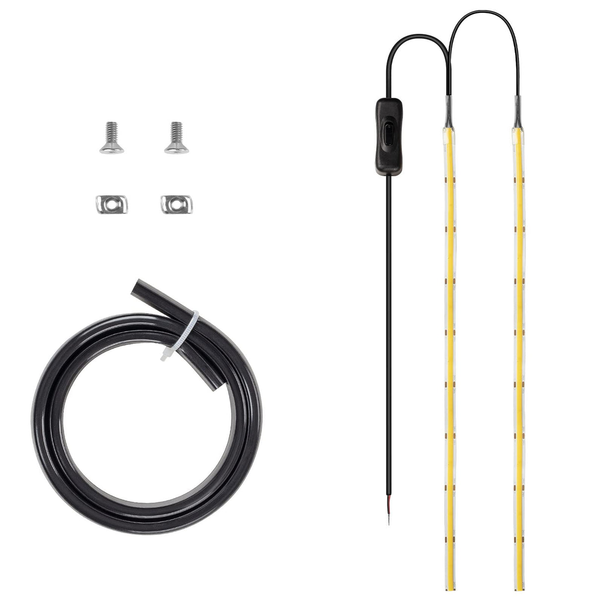 UniTak3D Ender 3 3D Printer LED Light 24V 7.5W Dual Sides Embedded Light Bar Strip Upgrades for Ender 3 V2, Ender 3 Pro,Ender 3 S1,CR6SE, Voxlab Aquila-2020 Profile UniTak3D