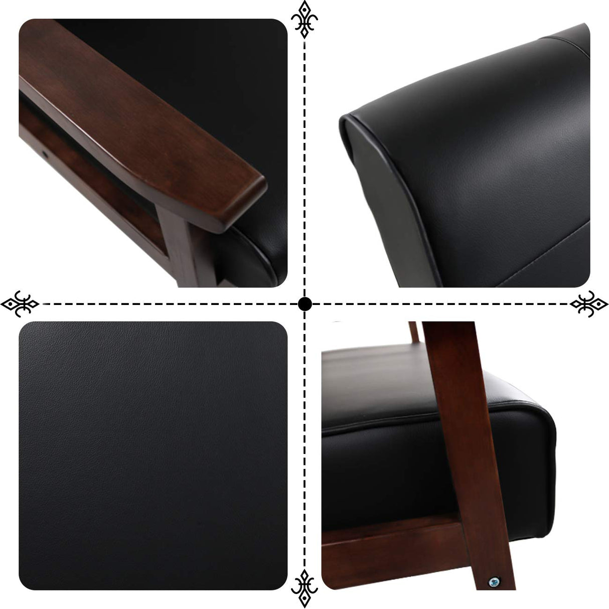 JIASTING Mid-Century Retro Modern Living Room Sofa Set with Loveseat and Seating Sofa Chair, Couch and Lounge Chairs JIASTING