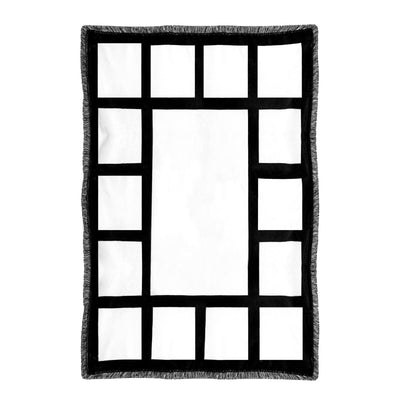 MAIKESUB Sublimation Blank Blanket 53 x 41.3 Inches Custom Personalised Photo 15 Panel Gifts for Family and Friends on Christmas Wedding Mothers Day Father Day