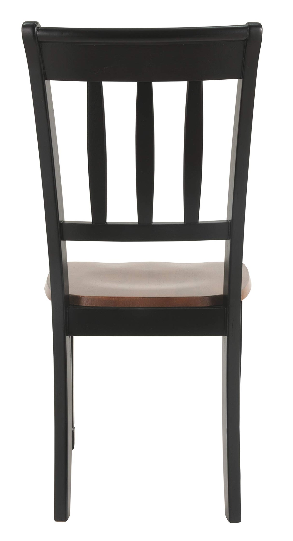 Signature Design by Ashley Owingsville Modern Farmhouse Dining Room Side Chair, Set of 2, Black and Brown Signature Design by Ashley