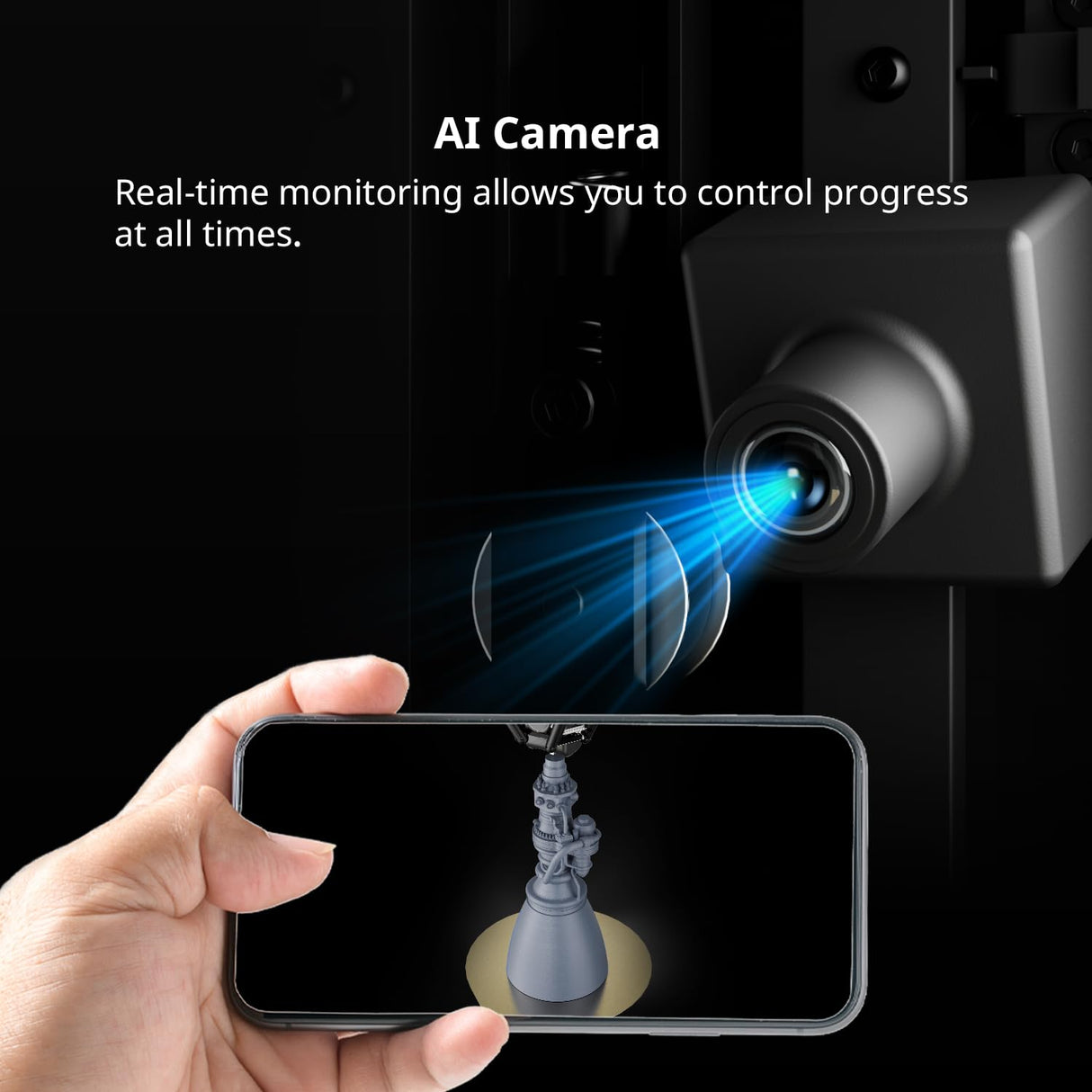 Flsun T1 Pro Delta 3D Printer - New FDM 3D Printer, 1000 mm/s high-Speed Printing, Dual-Gear Strong extruder, one-Button Automatic Leveling, 300°C high-Temperature Nozzle, Al Intelligent Monitoring FLSUN