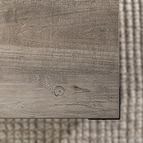 Walker Edison Sedalia Modern Farmhouse Metal X Coffee Table, 40 Inch, Grey Wash Walker Edison