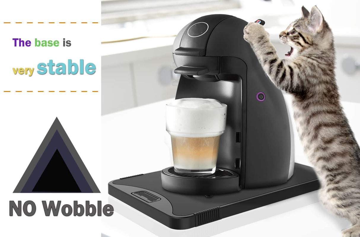 ARGOMAX Appliance Rolling Tray, Coffee Maker Slider, coffee pull out tray, sliding coffee maker tray, Suitable for coffee machines, air fryers and other appliances (10.3'' W × 15.3''D) ARGOMAX