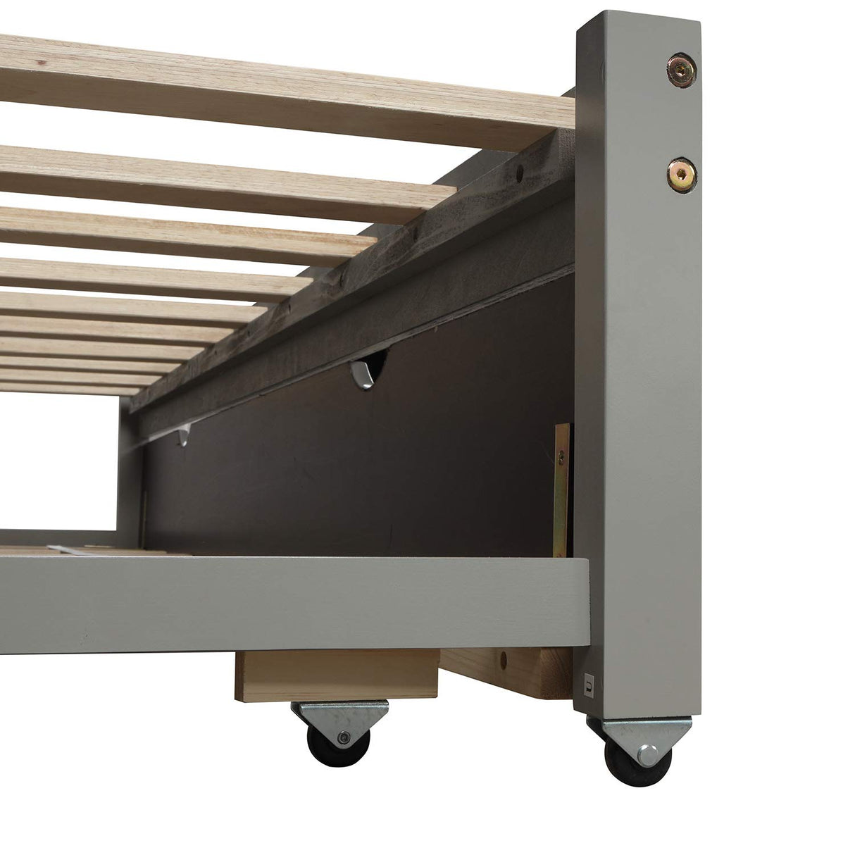 Harper & Bright Designs Extending Daybed with Trundle Twin to King Design Sofa Bed for Living Room or Bedroom Furniture, Gray Harper & Bright Designs