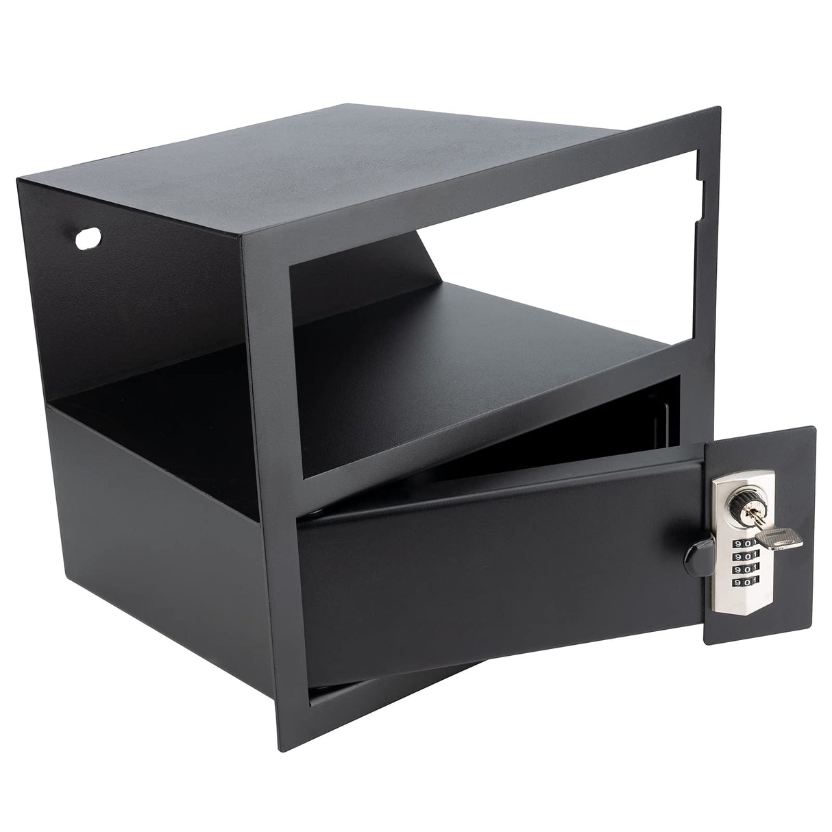 LEABON Center Console Safe Guns Storage Box Compatible with 2014-2022 Toyota Tundra 5.7L V8, with 4-Digit Combo Lock, 2 Keys, Organizer Coin Tray - 00016-34174 (classic) LEABON