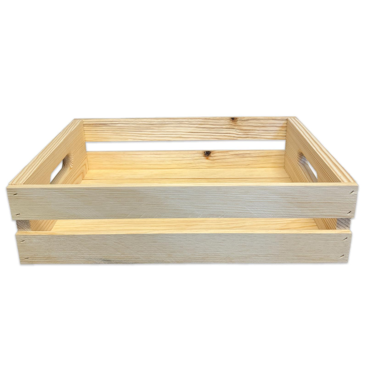 Wilson Wood Unfinished Pallet Serving Pine Crate for Storage and Decoration at Home, Office, Kitchen, Bedroom, and Retail (12.5"x4.75"x17.875") (Set of 2) Wilson