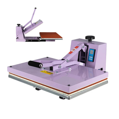 16x24 Heat Press Machine for T Shirts, 1.8-2kw, 72.77lbs High Pressure, Slide Out Sublimation Heat Transfer Press Suitable for Industrial, Small Business, or Home Use. (Purple, 16x24 Manual)