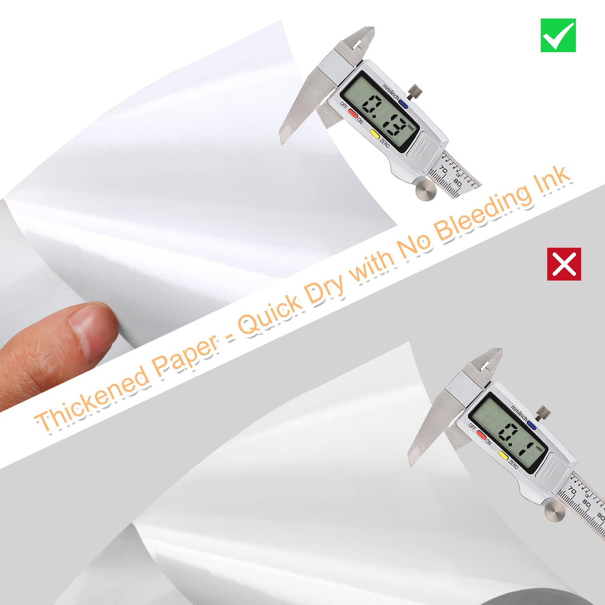 Printable Sticker Paper for Inkjet Printer, 40 Sheets 8.5" x11” Matte Sticker Printer Paper Full Sheet Labels, Sticker Paper for Printer Sticker Labels, for Laser/Inkjet Printers, Letter Size Joyberg