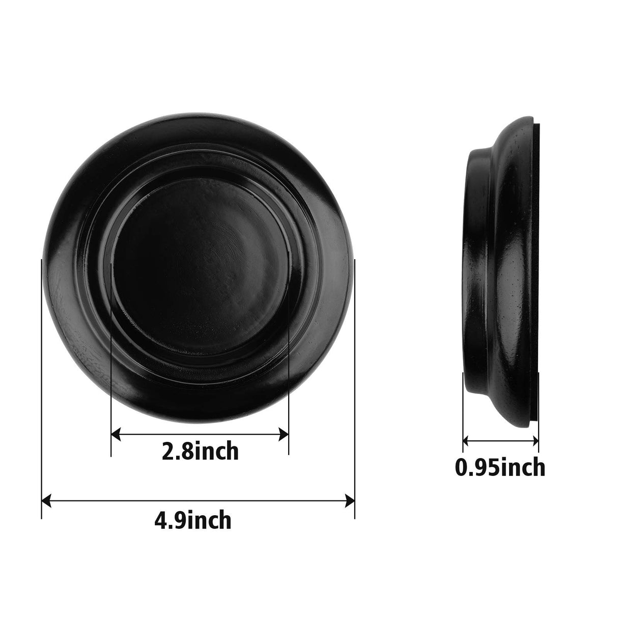 Eison Piano Caster for Grand Piano, Wood Piano Caster Cups Floor Protectors for Hardwood Floor,with Non-Slip & Anti-Noise Foam Piano Casters Pad, Set Eison