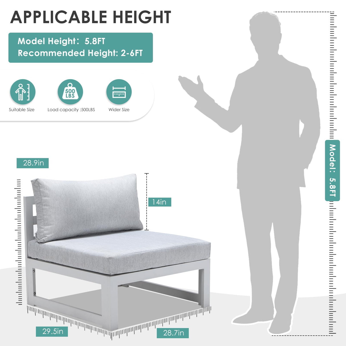 RADIATA 9 Pieces Aluminum Patio Furniture Set with Fire Pit Table, Morden Outdoor Sectional Sofa, Large Conversation Seat with Thick Cushion for Garden Backyard Deck Porch (White) RADIATA