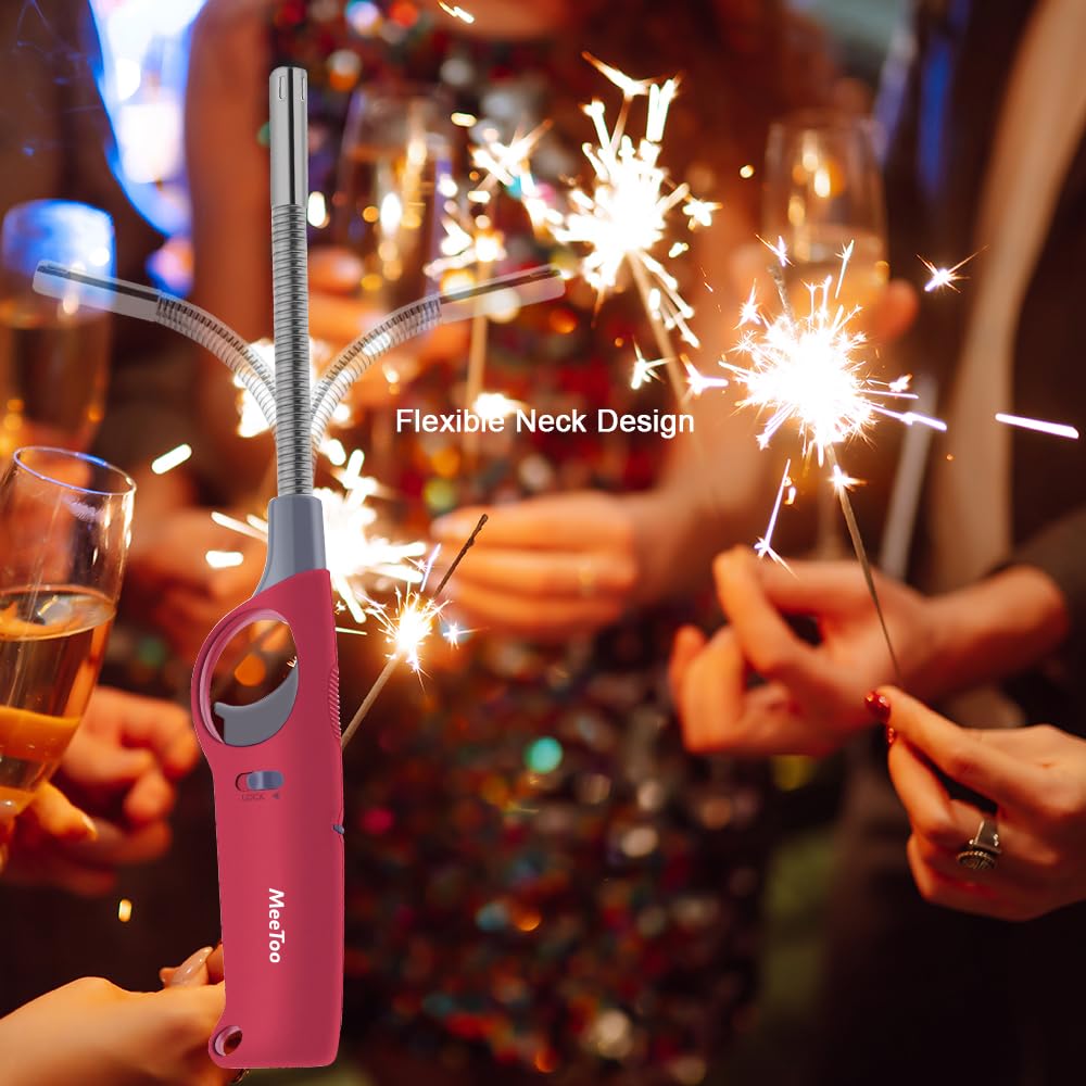 Multi-Purpose Lighters, 3 Pack Refillable Butane Lighters for Survival Camping Fishing (No Butane Fuel Inside) MEETOO