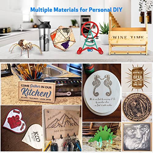 Comgrow Z1 Laser Engraver 10000mW Output Power, 24V Desktop Laser Cutter and Engraving Machine with Eye Protection Compressed Laser Spot 0.08mm, 10000mm/min Diode Laser Cutting for Metal Wood, Laser 4 Comgrow