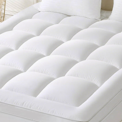 YUGYVOB Mattress Pad Extra Thick, Cooling, and Breathable California King Mattress Topper 8-21" Deep Pocket Soft Down Alternative Fill