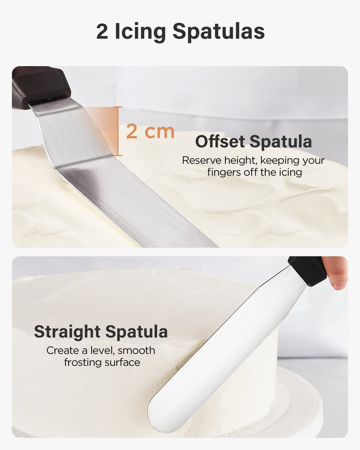 Kootek 144PCs Cake Pan Set, Cake Decorating Kit with 3 Nonstick Round Springform Pans (4, 7, 9 inch), Piping Bags and Tips, Cake Leveler, Other Cheesecake Pan Tools Baking Supplies Gifts & eBook Kootek