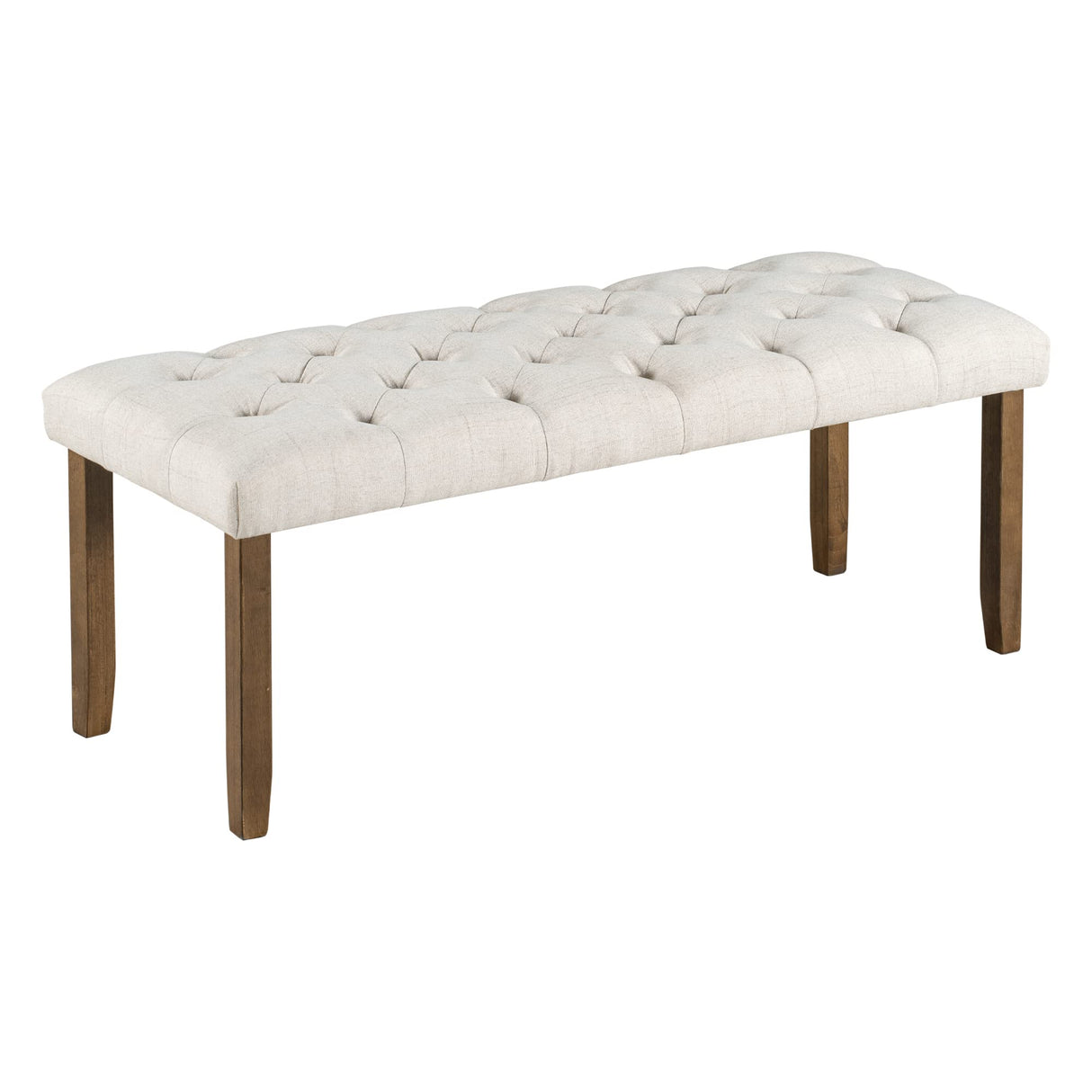 Bellemave 6-Piece Dining Table Set for 6 Farmhouse Kitchen Table Set with 4 Upholstered Chairs and Bench, Rectangular Dining Room Set for Kitchen, Dining Room (Walnut) Bellemave