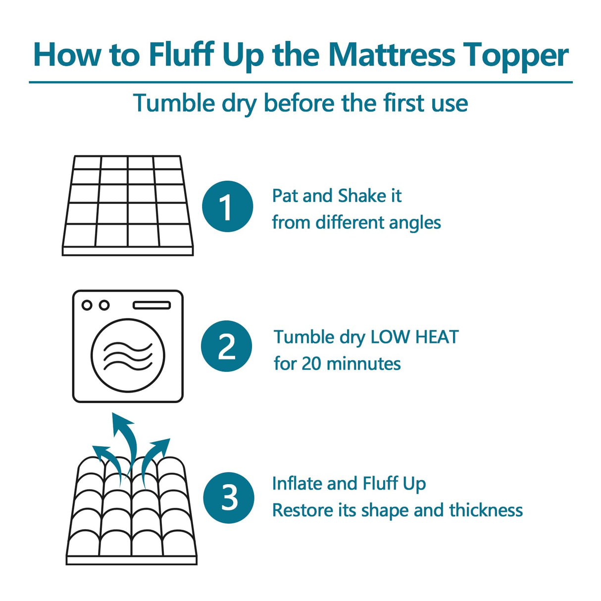 CHOKIT Queen Mattress Topper, Extra Thick Pillow Top Mattress Pad for Back Pain Relief, Cooling Bed Topper Mattress Cover with 8-21 Inch Deep Pocket CHOKIT