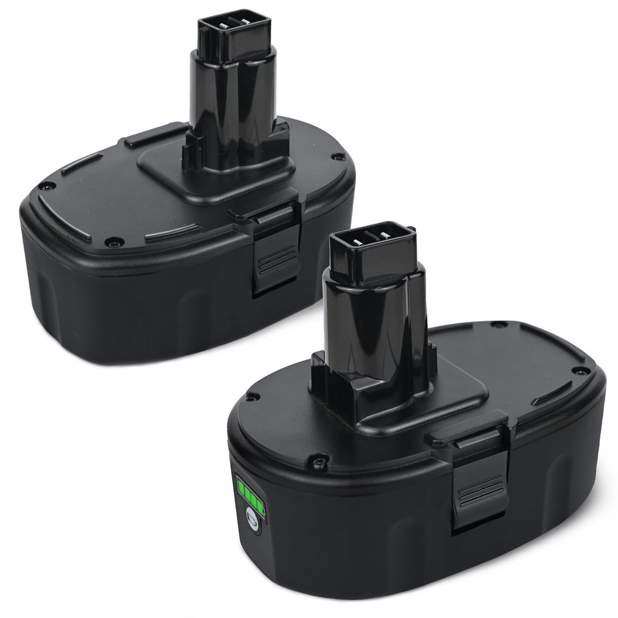 Qwenoer 2Pack 6.0Ah 18V Lithium Battery Replacement for Dewalt 18V Battery Compatible with 18 Volt Dewalt Batteries DC9096 DC9098 DC9099 DW9095 DW9096 DW9098 DE9039 (Not for DC9180) Qwenoer