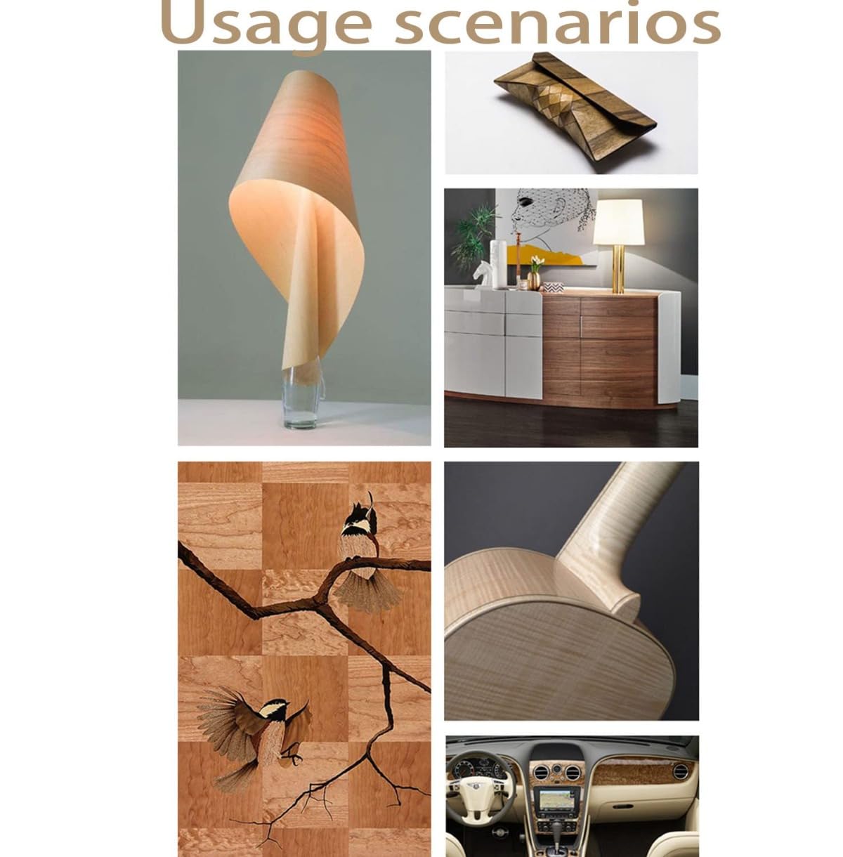 Natural Hard Maple Veneer Wood Sheets - Ideal for DIY Speaker Renovation and Furniture Restoration - Unfinished Wooden Sticker - Handmade Style - 8 x 110 Inch Camland