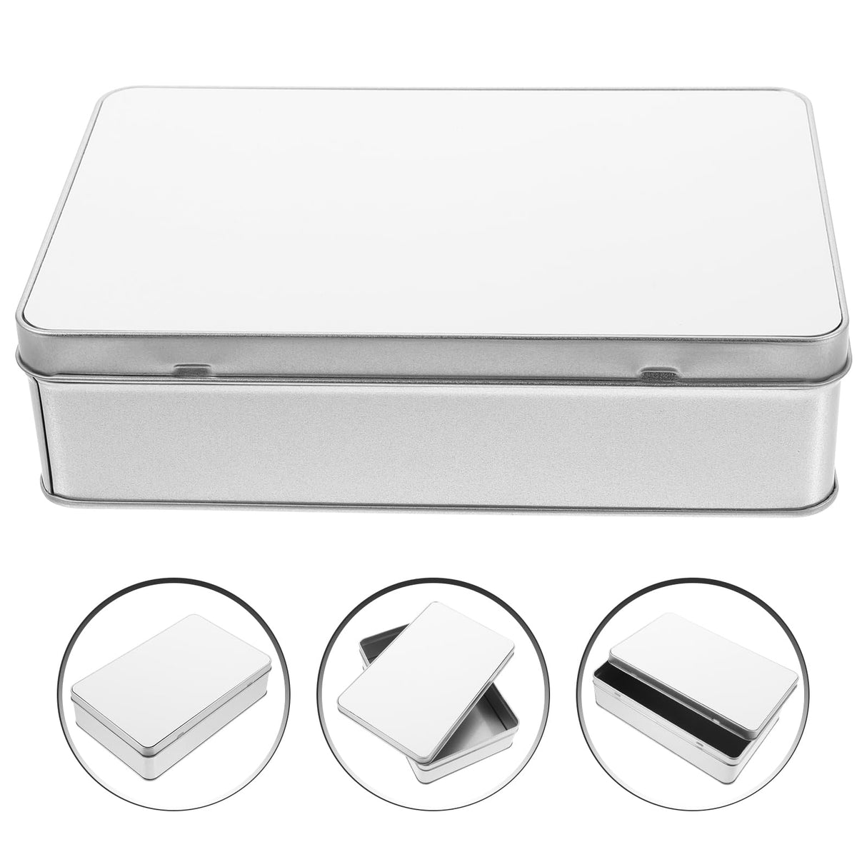 SOESFOUFU Storage Tins Box Sublimation Candy Tin Box Cake Iron Rectangle Treat Tin SOESFOUFU