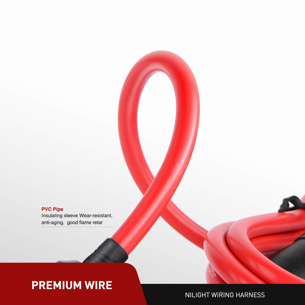 Nilight Cigarette Lighter Extension Cord Cable Heavy Duty 6ft 12V/24V Car Charger with Cigarette Lighter Plug Cigarette Lighter Socket,2 Years Warranty Nilight