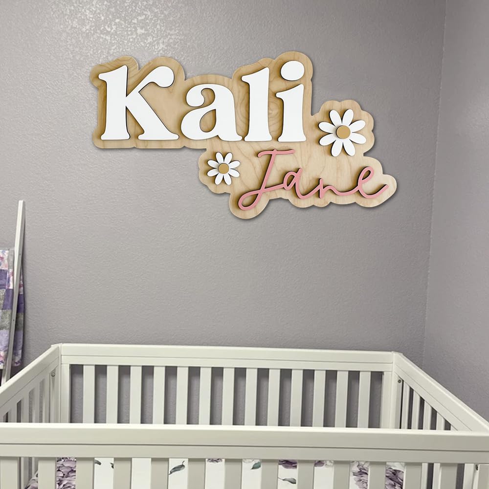 Custom Name Sign for Nursery, Baby Wooden Name Sign, Wooden Nursery Name Sign, Nursery Name Sign For Boy/Girl, Baby Name Announcement Sign, Wooden Outline Name Signs, Baby Name Signs For Nursery15 IZI POD