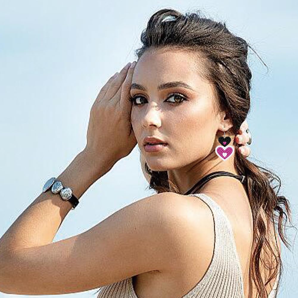 beinkmake 12 Pairs Butterfly Diamond Painted Earrings Mosaic Art Earring Making Kit 5D Boho Vintage Dangle Drop Earrings with Tool for DIY Craft Jewelry beinkmake