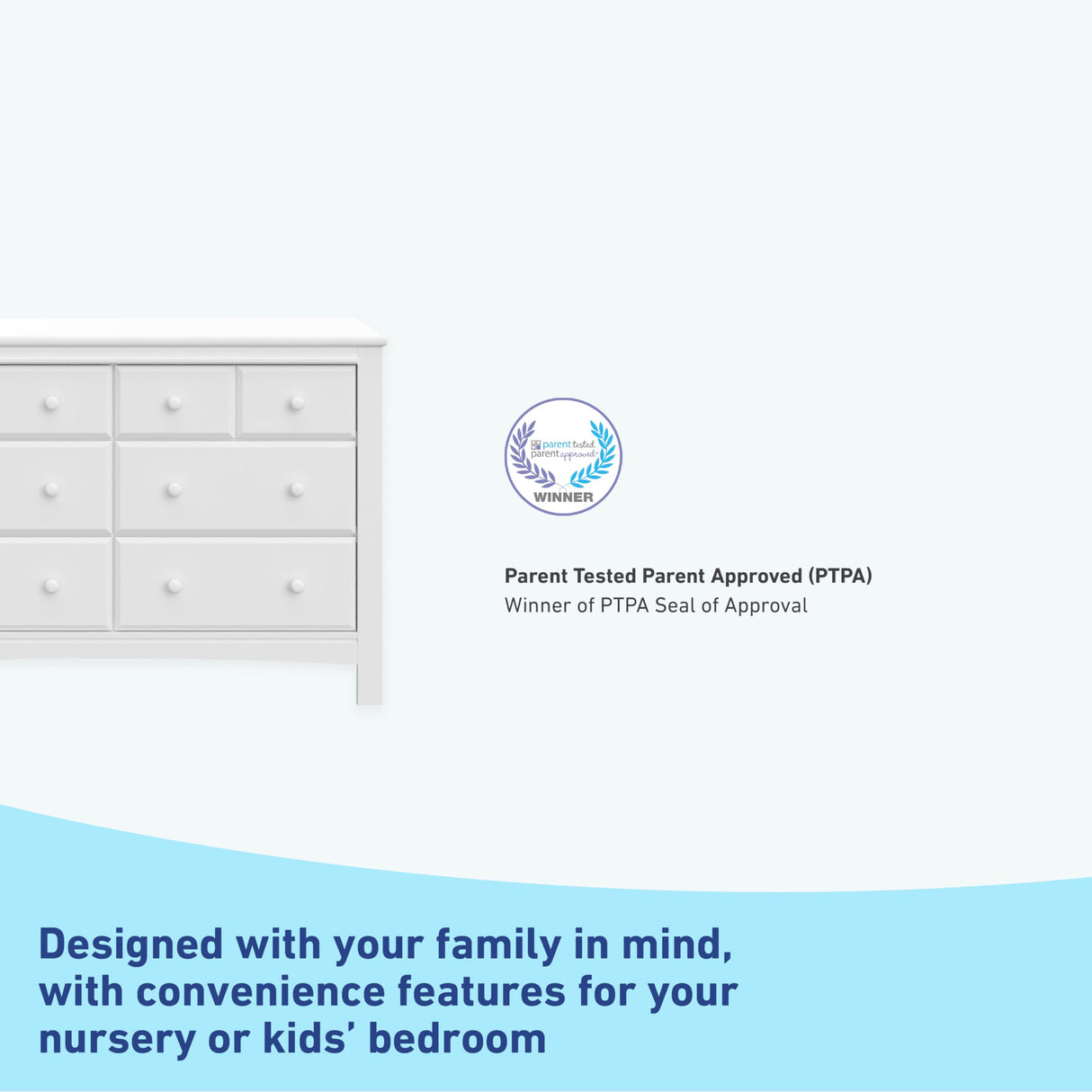 Graco Benton 6 Drawer Double Dresser (White) – Easy New Assembly Process, Universal Design, Durable Steel Hardware and Euro-Glide Drawers with Safety Stops, Coordinates with Any Nursery Graco