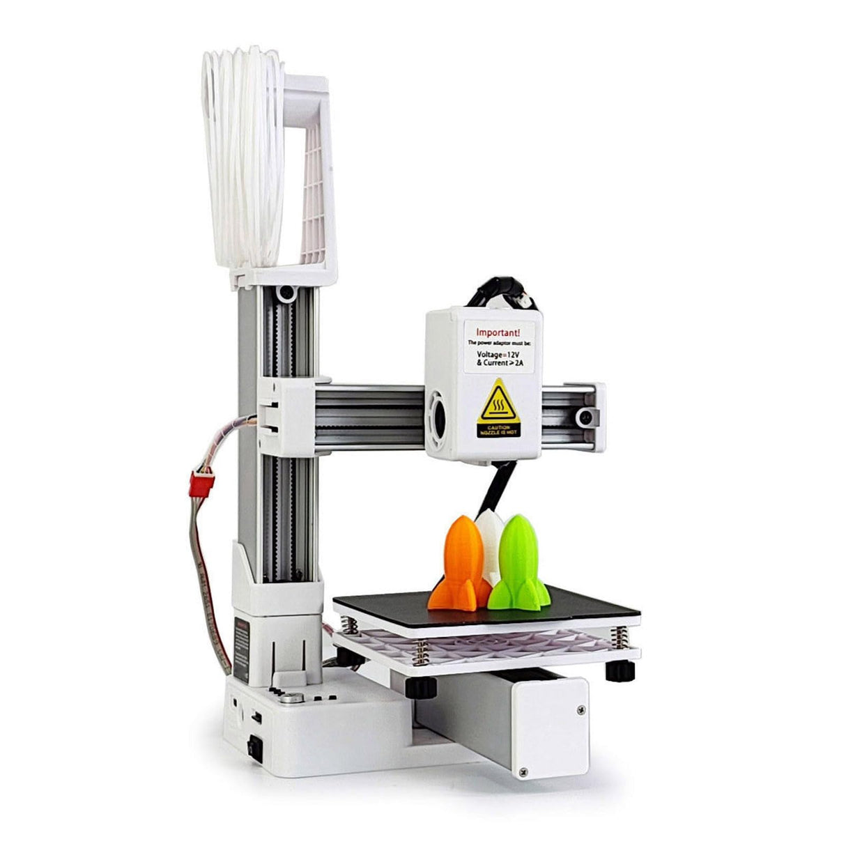 Mini 3D Printer, FDM 3D Printers for Beginners, 4x4x4 Printing Size, Support 1.75mm TPU PLA, Small 3D Printing Machine with (US Plug) Gugxiom