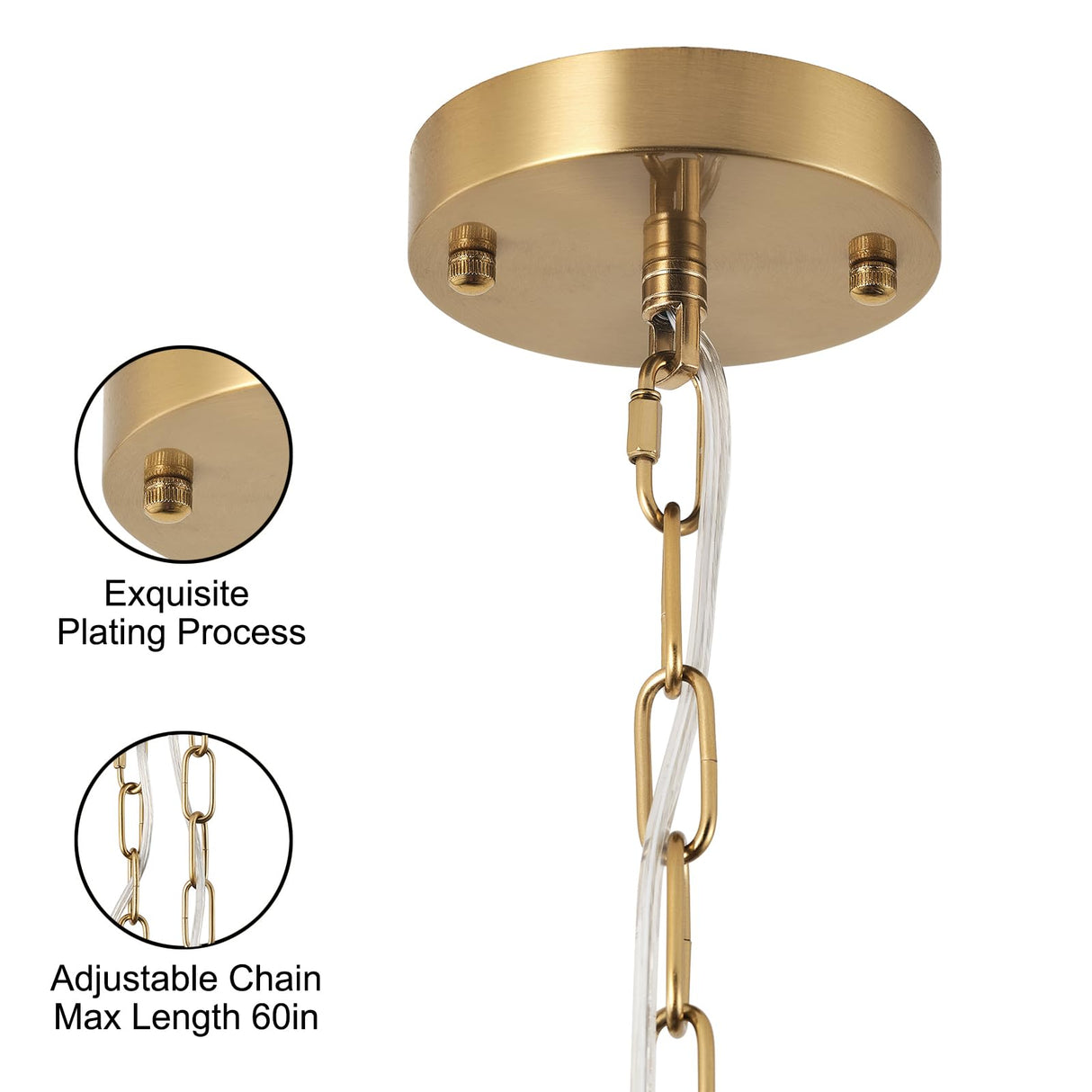 Giutna 20" Rattan Hand-Woven Boho Chandelier for Dining Room, 6-Light Rattan Drum Wicker Farmhouse Chandelier Large Vintage Chandelier Pendant Light Fixture for Kitchen Island Entryway(Gold) Giutna