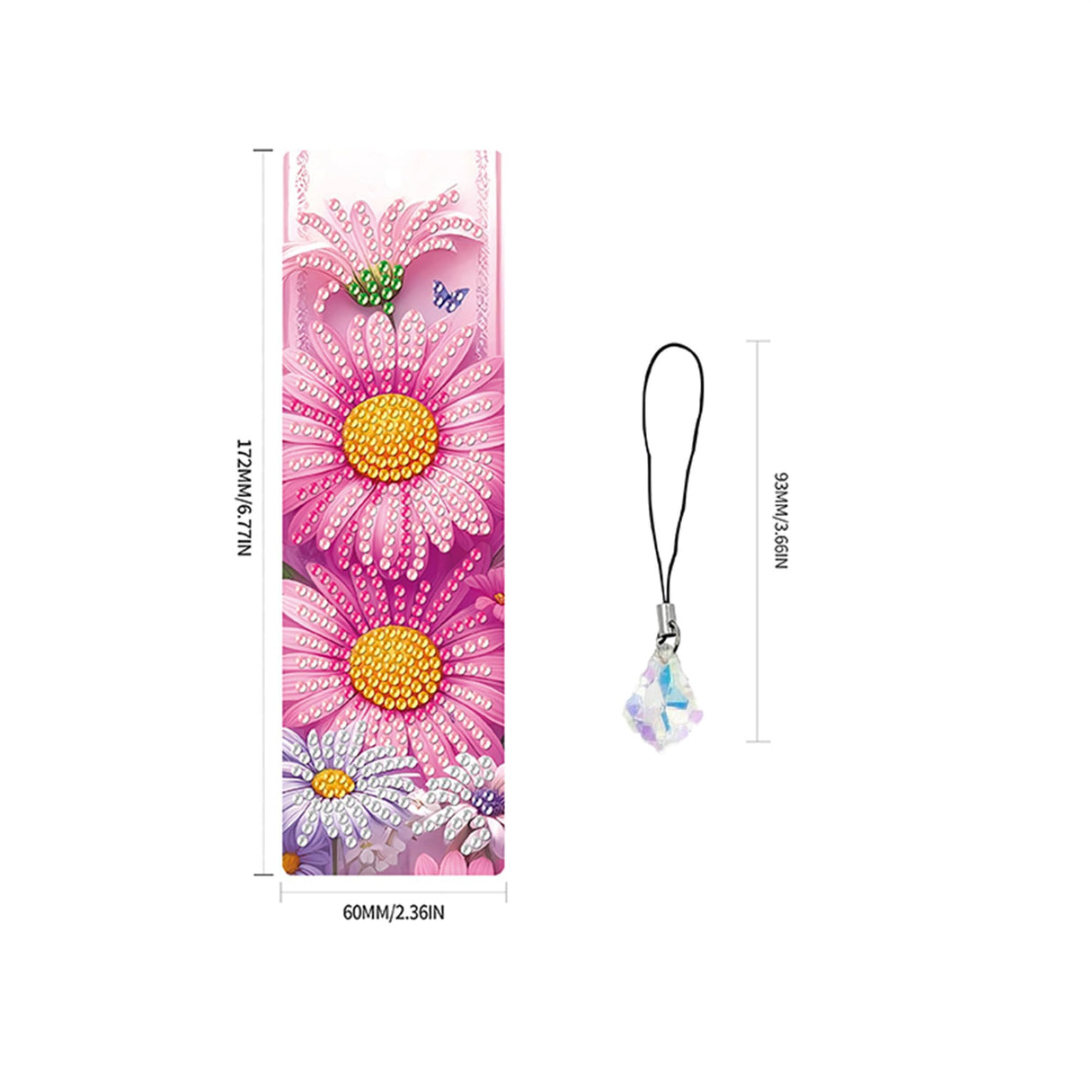 4pcs Butterfly Diamond Art Bookmarks,Diamond Painting Bookmarks Kits for Adult,DIY Gem Art Small Crafts with Rhinestone Tassel,Paint by Diamonds for Graduation Birthday Reader Gifts. (Butterfly) NDNXYXGS