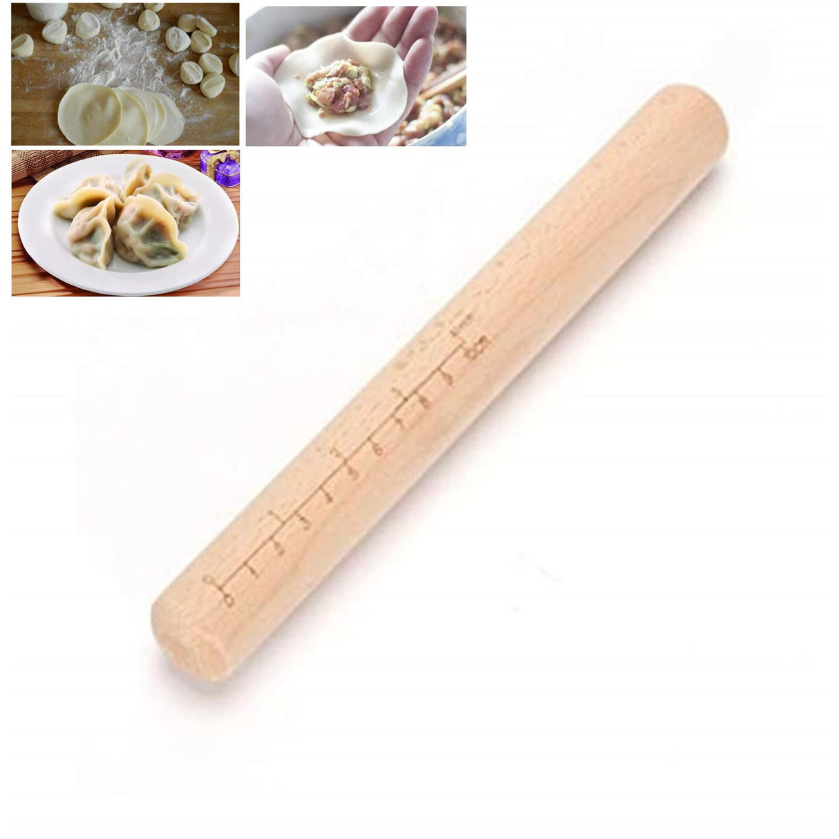 XBLDMJY Small Rolling Pin,Dumpling Rolling Pin,9 Inch Short Wood Rolling Pin for Fondant,Pie Crust Cookie,Small Baking Cooking Tool XBLDMJY