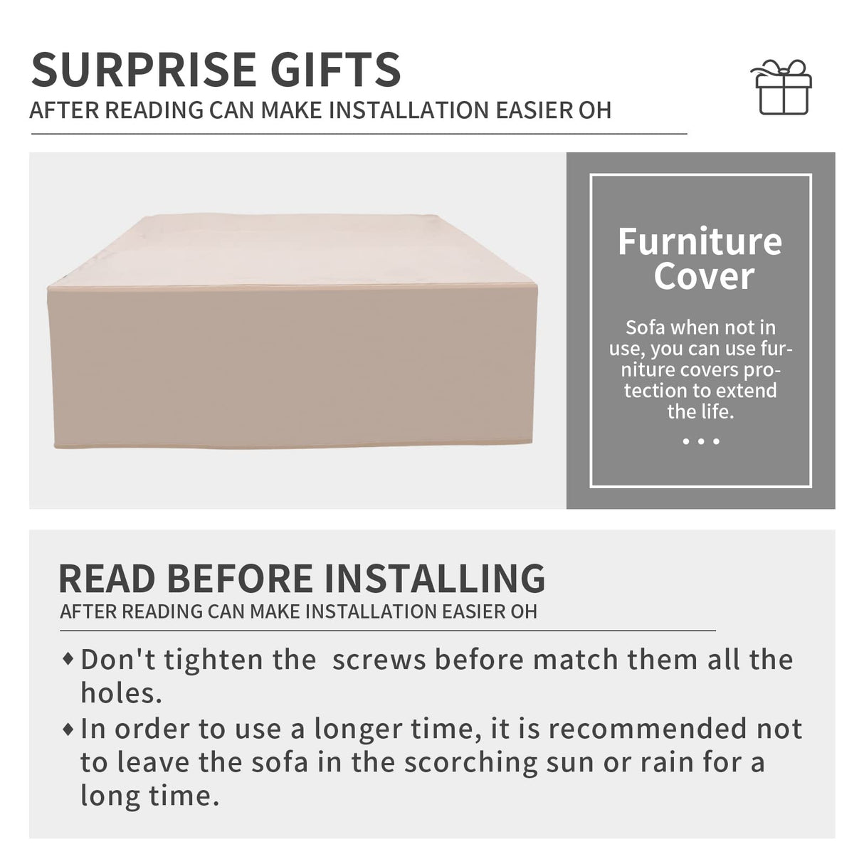 Patio PE Wicker Furniture Set 4 Pieces Outdoor Brown Rattan Sectional Conversation Sofa Chair with Storage Box Table and Khaki Cushions Valita