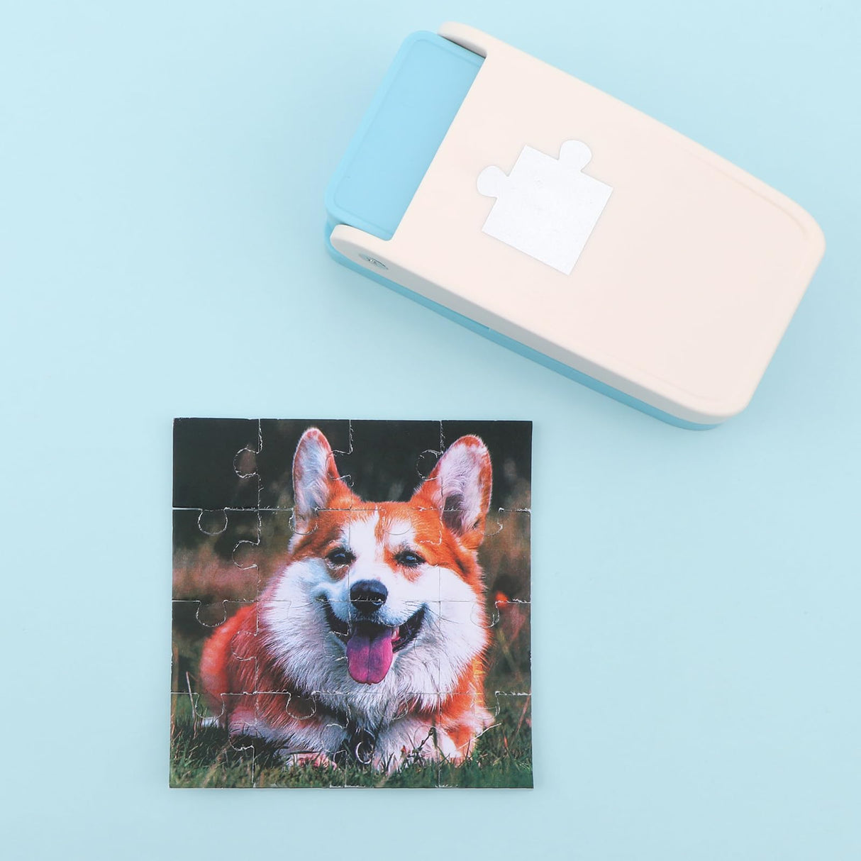 Briartw Puzzle Punch – Mini Puzzle Maker | Portable Puzzle Punching Machine | Create Custom Puzzles from Photos, Cardboard, & More (1" X 1" Pieces) Briartw