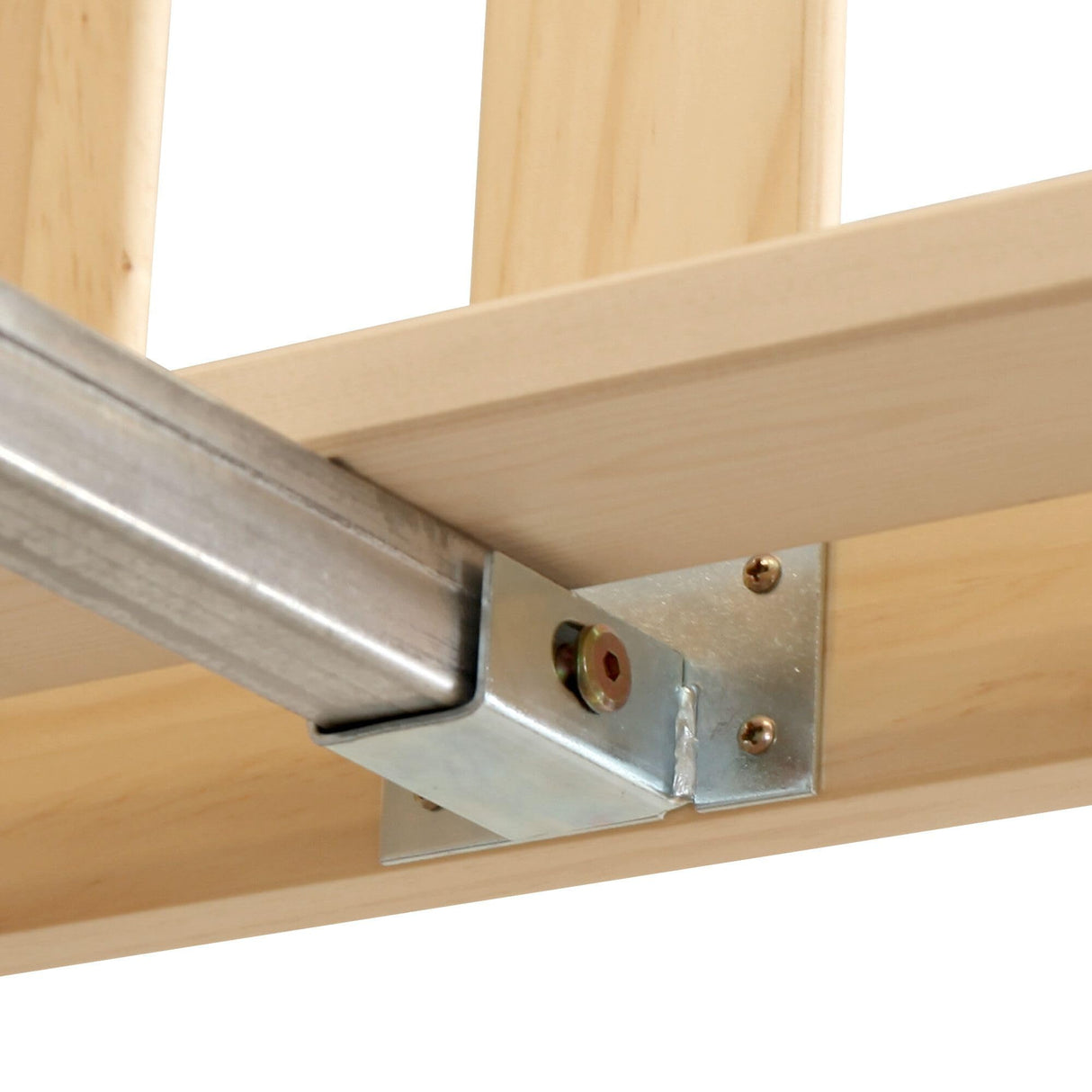 Plank+Beam Solid Wood Full Bed Frame, Platform Bed with Headboard, Natural Plank+Beam