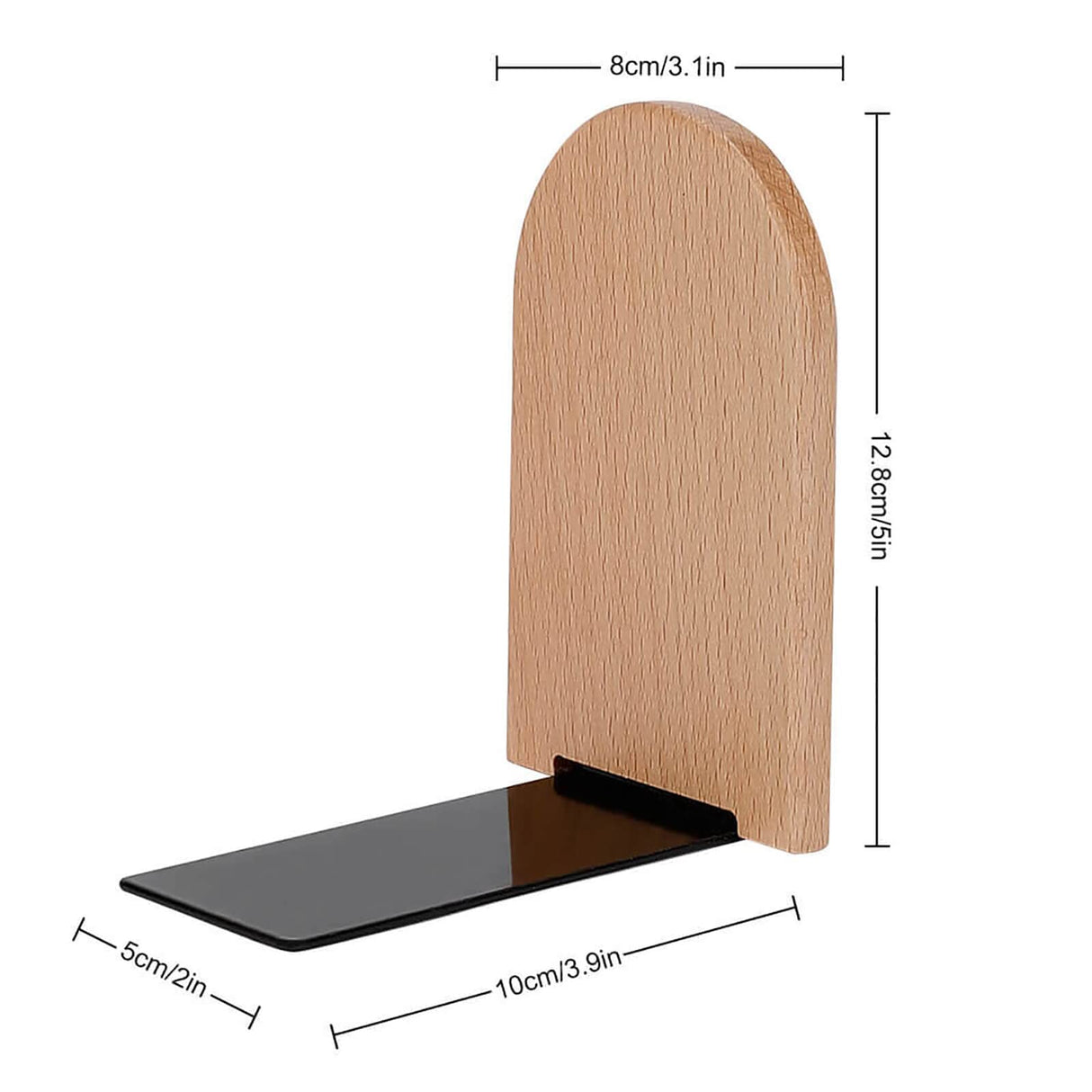 Wooden Board Sunflower Book Ends Decorative Wood Bookends for Shelves Kids Room Desk Home Office Book Stoppers for Magazines,Books, DVDs, 1 Pair/2 Pieces(5x3.1 in) Famame