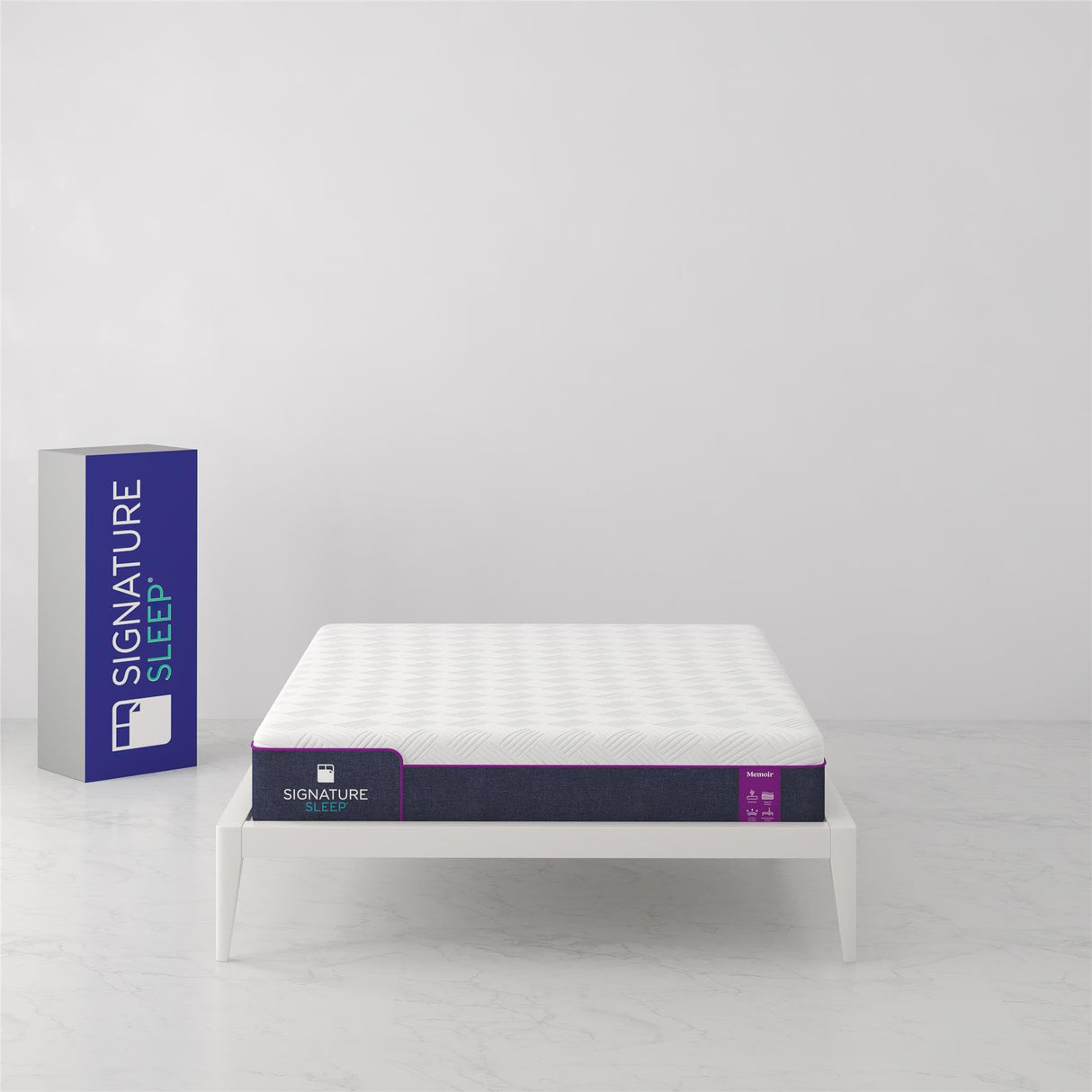 Signature Sleep Memoir 8 Inch Memory Foam Mattress-in-a-Box, Firm, Certipur-US and OEKO-TEX, Full Signature Sleep