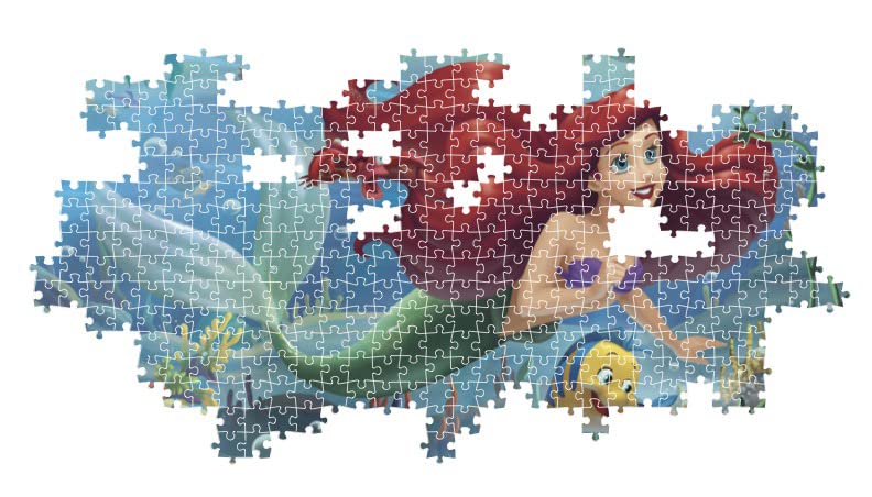 Clementoni 39658 Disney Princess 1000 Pieces, Jigsaw Puzzle for Adults-Made in Italy, Multicolored Clementoni